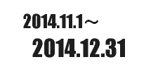 2014.11.1～2014.12.31